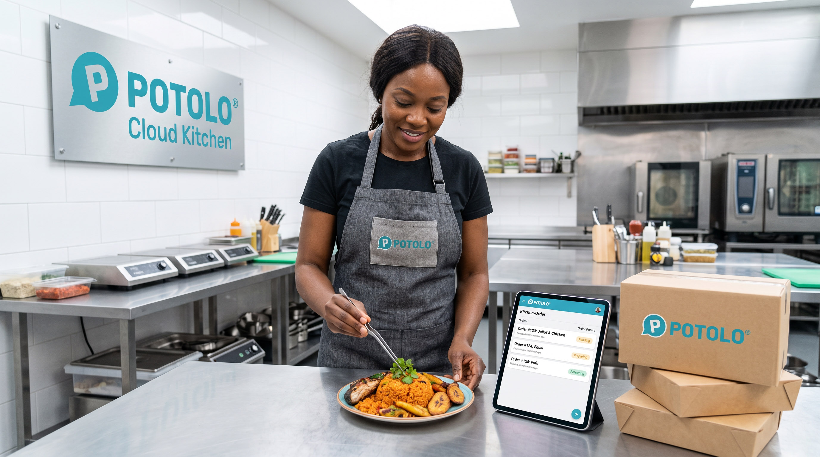 Cooking from a Potolo cloud kitchen with no premises needed